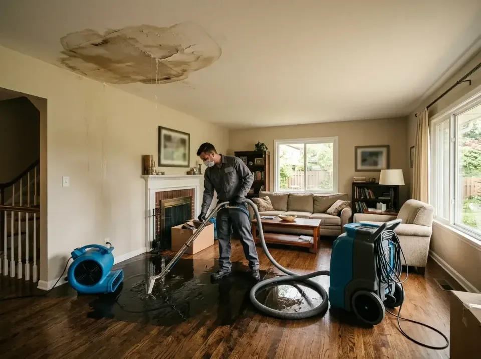 attic-pipe-burst-ceiling-drip-008 — frequently asked questions, Water Damage Restoration & Carpet Care in Streamwood, IL